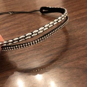 Pink Pewter headband.